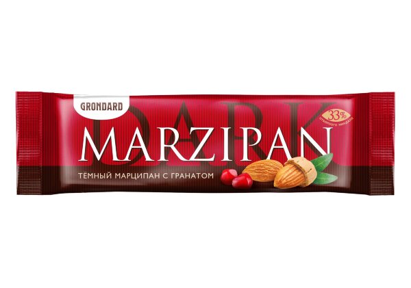 №1 TM Grondard     (10973) Батончики глазированные Марципановые ГРАНАТ, (24шт по 50г)       в Канаше