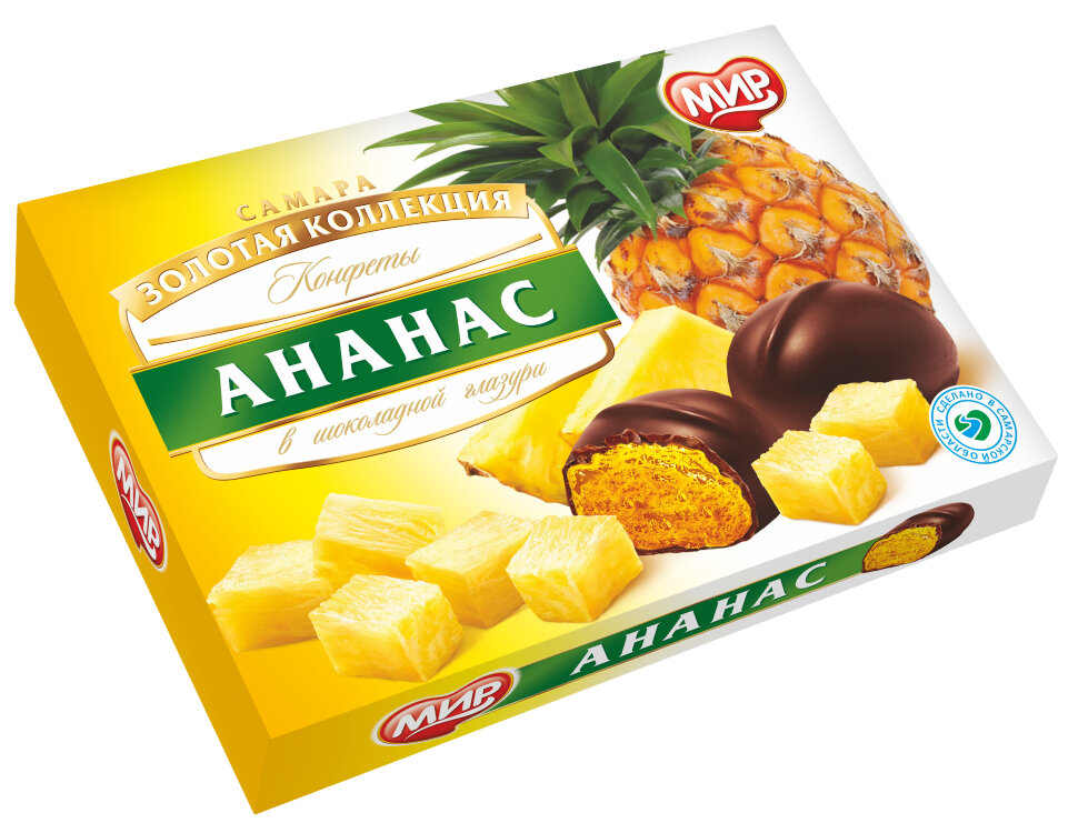  КФ МИР Ананас в шоколадной глазури 160г в Канаше