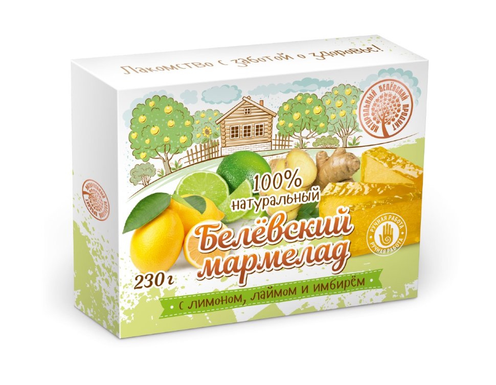  Мармелад белевский "Лимон-лайм-имбирь" 230г  в Канаше