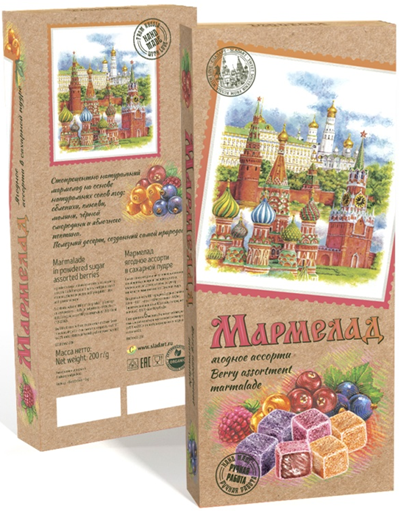  Сладарт Мармелад Ассорти ягодное в сахарной пудре, 200г    в Канаше