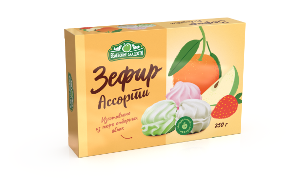 №2 Зефир белевский "Ассорти" 250г в Канаше